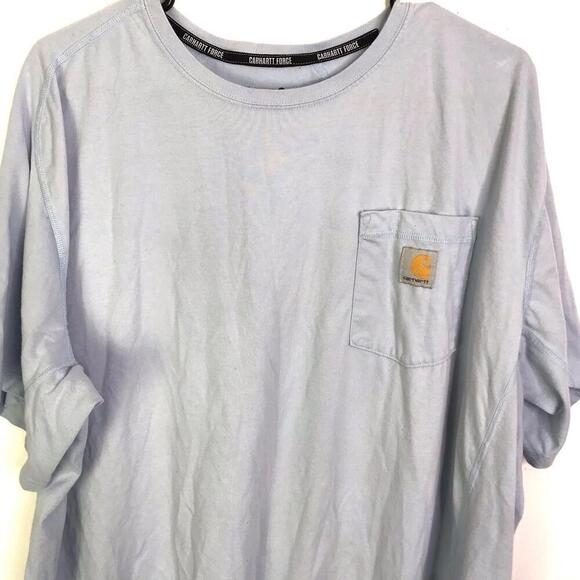 Carhartt Shirt Mens 2XL Short Sleeve Force Basic Crewneck Basic Work Farm - Picture 3 of 9